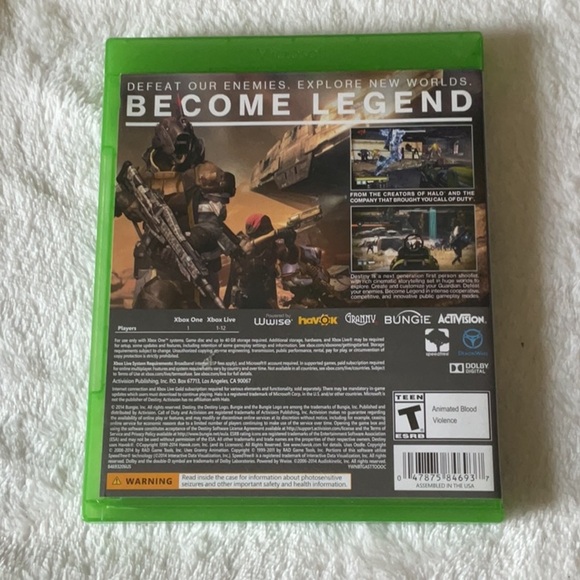 Xbox Destiny Video Game - Green Case - Picture 2 of 3